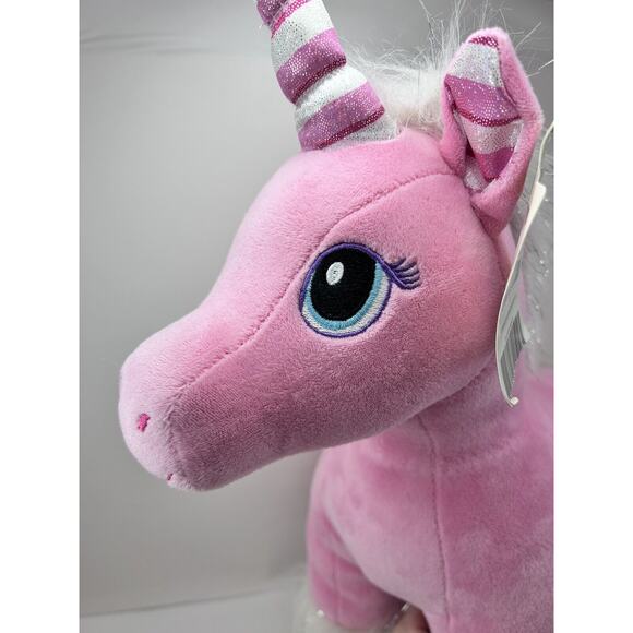Build-A-Bear BABW 16” Candy Cane Swirl Unicorn Plush Stuffed Animal Toy W/ Dress - Picture 9 of 16